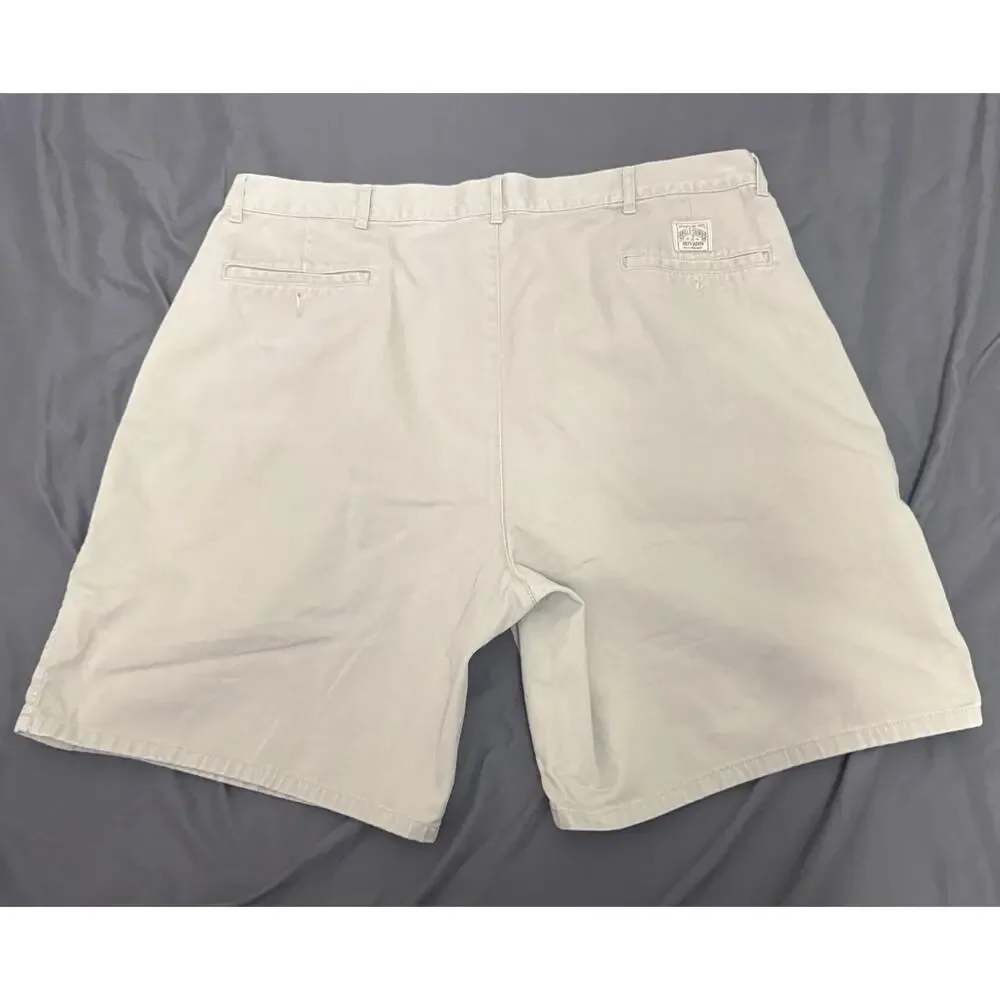 Polo Ralph Lauren Chino Shorts Men’s 39 Beige‎ Pleated Classic 8.5” Inseam